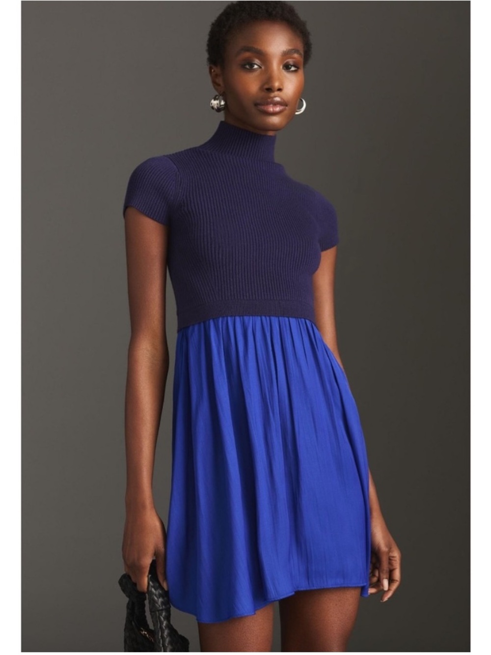 Anthropologie Thea Twofer Blue Mini Dress XSP